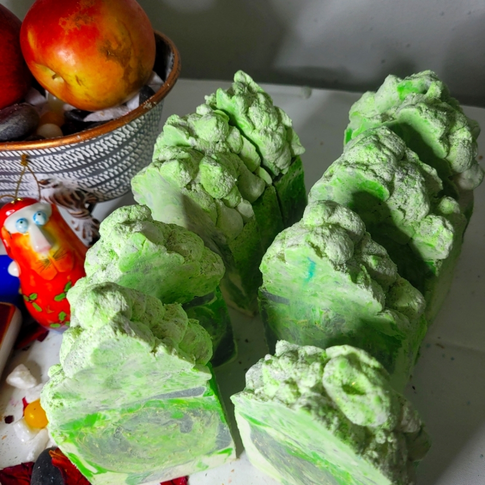 2 patchouli scented with loofah soap bars - Picture 6 of 16